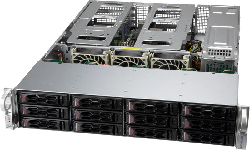 SUPERMICRO X12 CloudDC 2U 12X 3,5" Hybride X12DDW-A6 leeg SYS-620C-TN12R