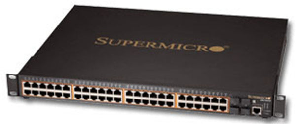 Supermicro SSE-G2252P network switch Managed L2 Power over Ethernet (PoE) 1U Black