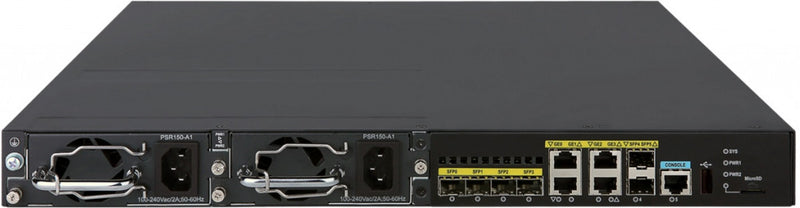 HPE MSR3620-DP bedrade router Gigabit Ethernet Zwart