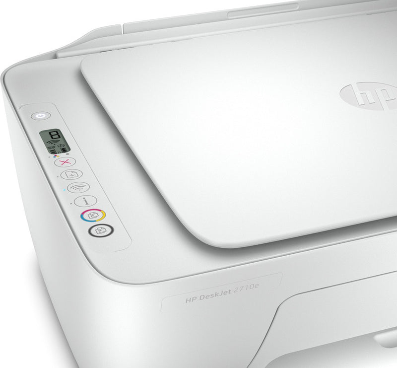 HP DeskJet HP 2710e All-in-One-Drucker, Farbe, Drucker für Zuhause, Drucken, Kopieren, Scannen, kabellos; HP+; Geeignet für HP Instant Ink; Drucken Sie von einem Telefon oder Tablet aus