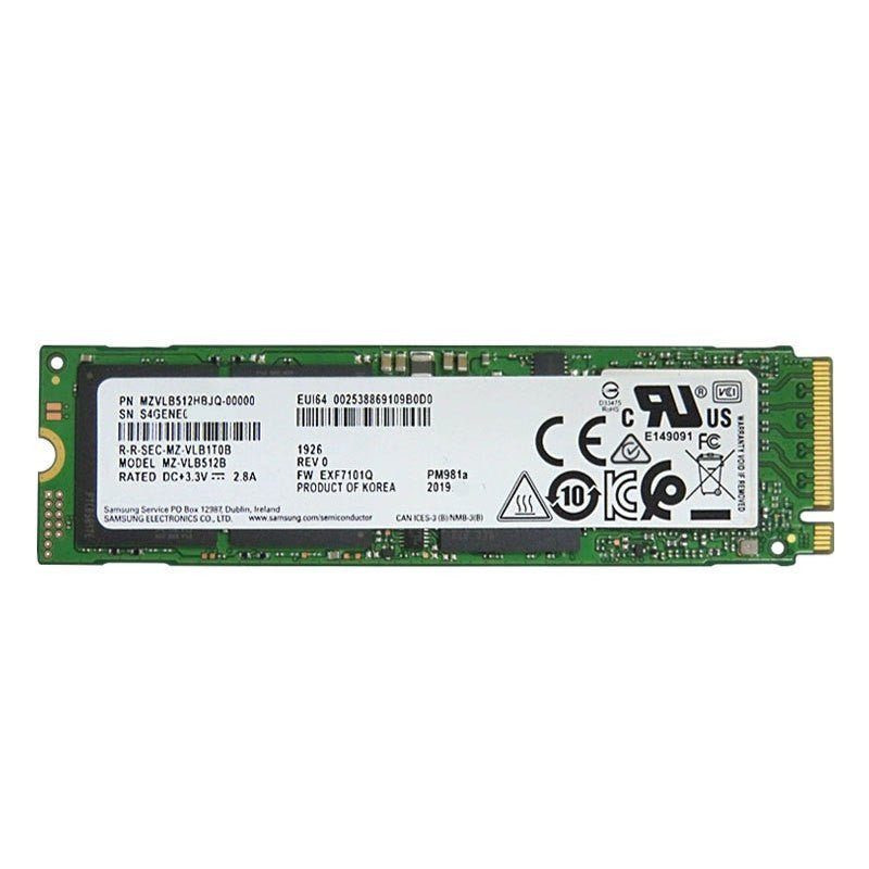 SAMSUNG PM981A 512 GB SSD MZVLB512HBJQ-000L2