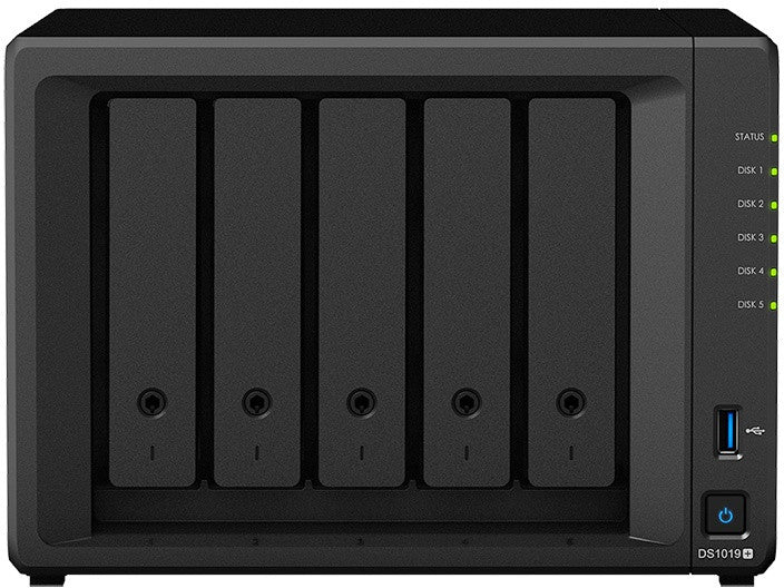 Synology DiskStation DS1019+ serveur de stockage de données NAS Tour Ethernet LAN Noir J3455