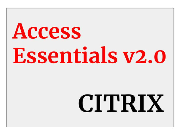 CITRIX Access to Essentials V2.0/NON CD 10 users + Subscr MW240000020