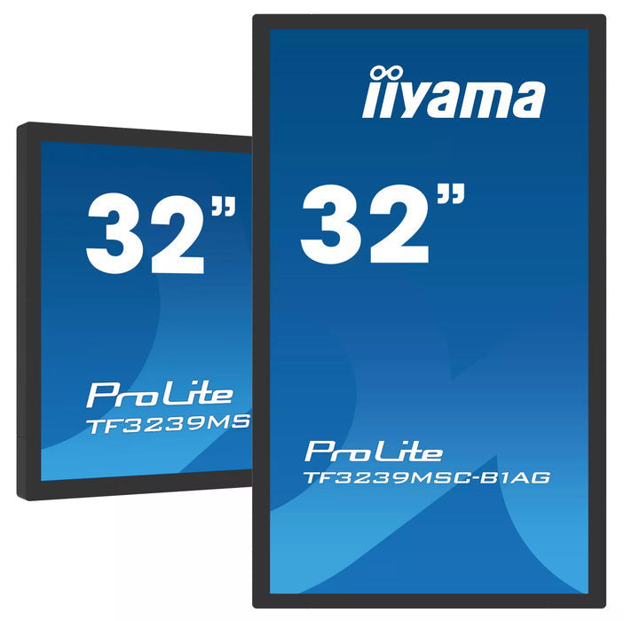 iiyama ProLite TF3239MSC-B1AG computer monitor 80 cm (31.5") 1920 x 1080 pixels Full HD LED Touchscreen Multi-user Black