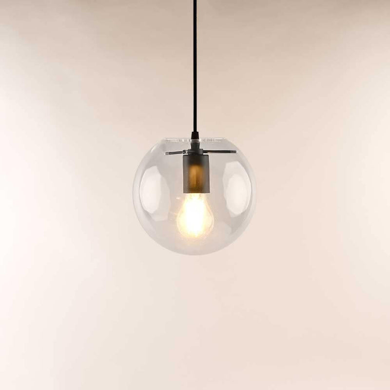 s.luce Orb glazen bol hanglamp hanglamp glazen lamp maat Ø 20cm V35031/1P/BK/200