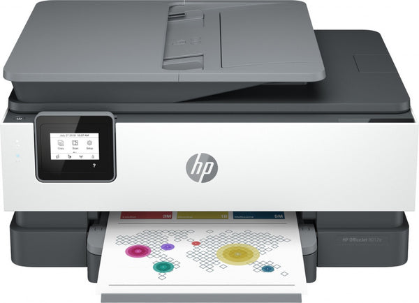 HP OfficeJet HP 8012e All-in-One-Drucker, Farbe, Drucker für Zuhause, Drucken, Kopieren, Scannen, HP+; Geeignet für HP Instant Ink; Automatischer Dokumentenzuführer; Doppelseitiger Druck