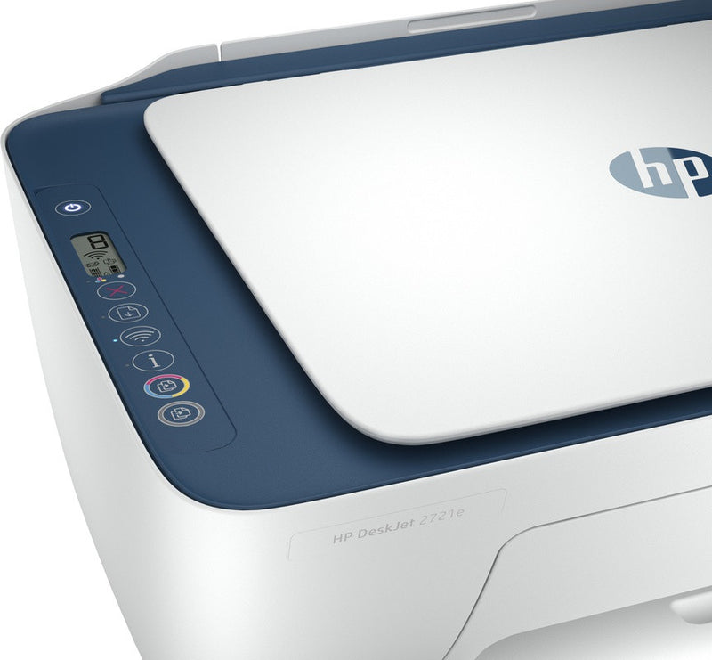 HP HP Deskjet 2721e All-in-One printer, Kleur, Printer voor Home, Printen, kopiëren, scannen, Draadloos; HP+; Geschikt voor HP Instant Ink; Printen vanaf een telefoon of tablet