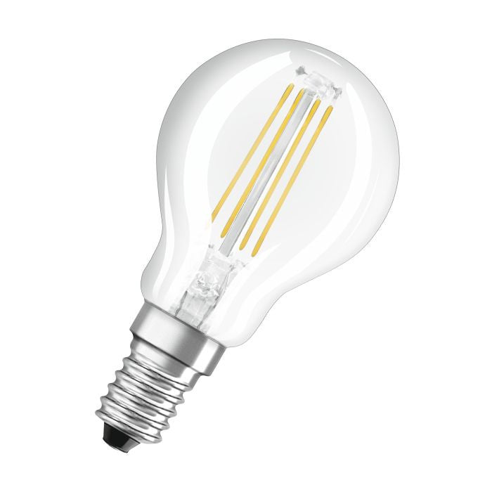 Osram LED E14 Bullet Clear 4,8 W 470 LM 827, sehr warmweiß, dimmbar, ersetzt 40 W 249962