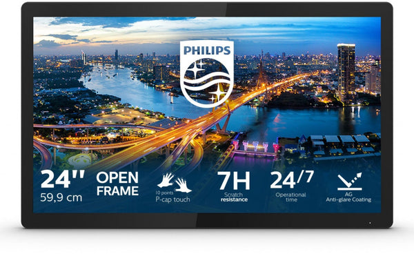 Philips B Line 242B1TFL/00 computer monitor 60,5 cm (23.8") 1920 x 1080 Pixels Full HD LED Touchscreen Zwart