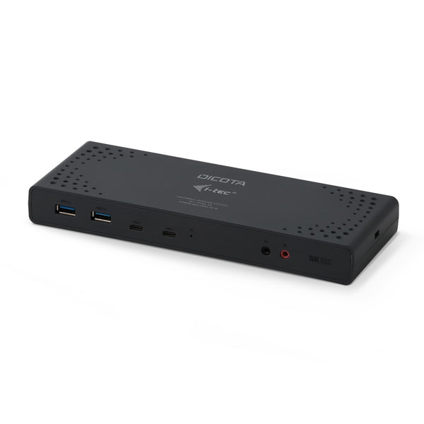 DICOTA D31952 station d'accueil et réplicateur de ports pour ordinateur portable Avec fil USB Type-C Noir